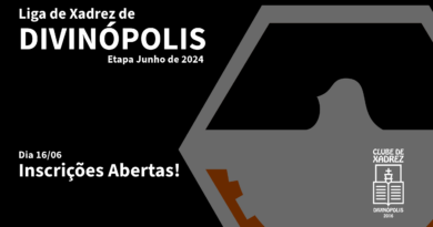 Inscrições para a Liga de Xadrez de Divinópolis – Etapa Junho